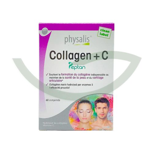 Collagène + C 60 Comprimés Physalis Anti Rides Maroc
