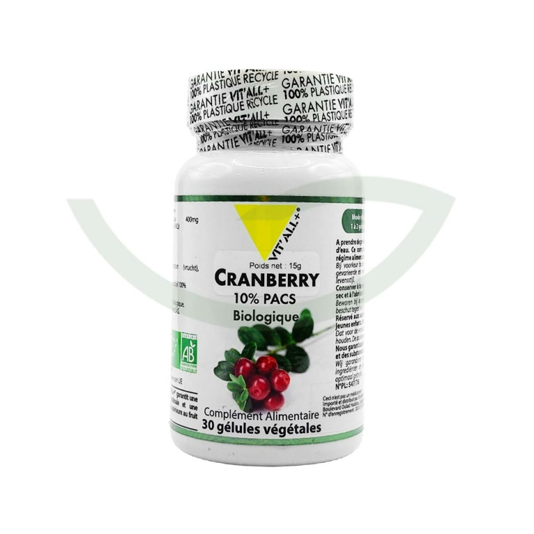 Cranberry 30 gélules 400mg Vit'All+ Confort urinaire Maroc Cranberry 30 gélules 400mg Vit'All+ Confort urinaire Maroc