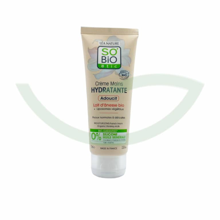 Crème Mains Lait d'ânesse 75ml So Bio Soin Mains Maroc Crème Mains Lait d'ânesse 75ml So Bio Soin Mains Maroc