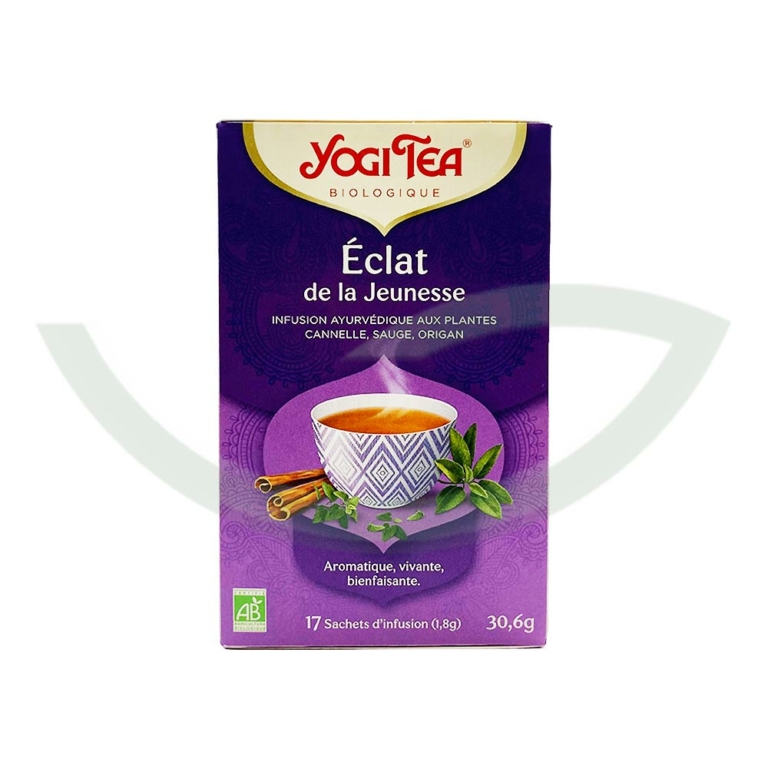 Éclat de la Jeunesse 17 sachets Yogi Tea Infusion bio Maroc