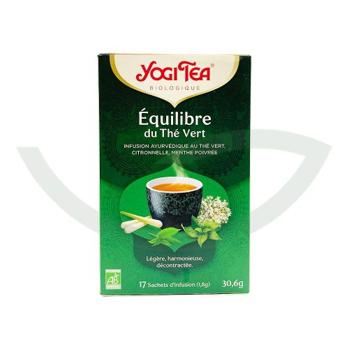 Équilibre du Thé Vert 17 Sachets Yogi Tea infusion bio Maroc Équilibre du Thé Vert 17 Sachets Yogi Tea infusion bio Maroc