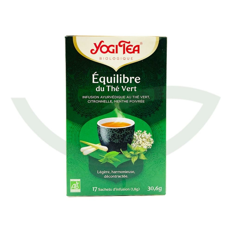 Équilibre du Thé Vert 17 Sachets Yogi Tea infusion bio Maroc