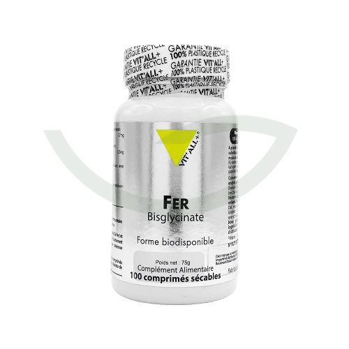 Fer 100 comprimés 27mg Vit'All+ immunité Maroc