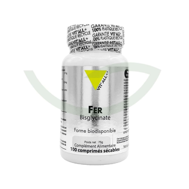Fer 100 comprimés 27mg Vit'All+ immunité Maroc