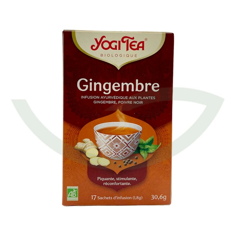 Gingembre 17 Sachets Yogi Tea infusion bio Maroc Gingembre 17 Sachets Yogi Tea infusion bio Maroc