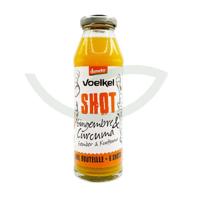Gingembre curcuma shot 28 cL Voelkel Jus bio Maroc Gingembre curcuma shot 28 cL Voelkel Jus bio Maroc