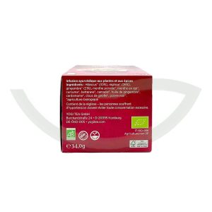 Gingembre Hibiscus 17 Sachets yogi tea infusion bio Maroc Gingembre Hibiscus 17 Sachets yogi tea infusion bio Maroc