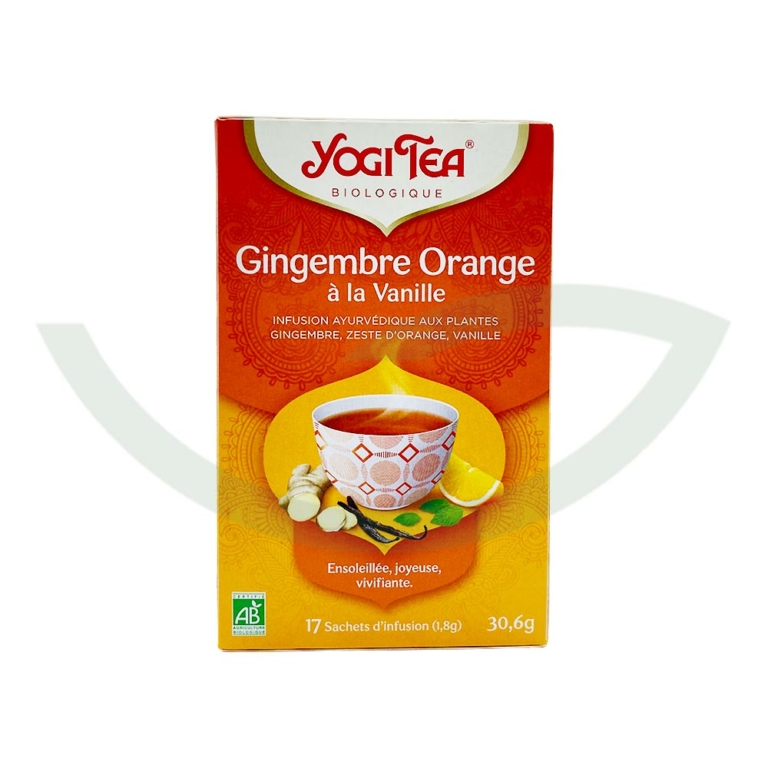 Gingembre Orange Vanille 17 sachets Yogi Tea bio Maroc Gingembre Orange Vanille 17 sachets Yogi Tea bio Maroc