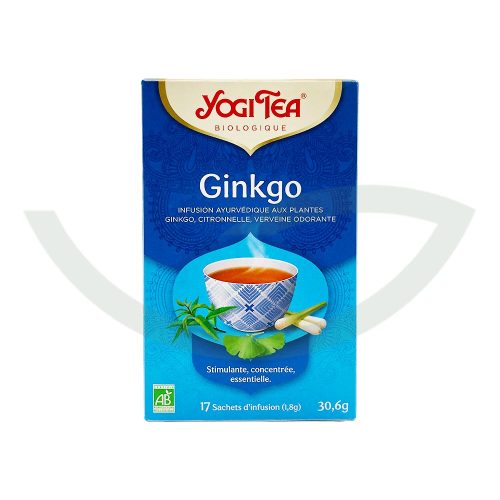 Ginkgo 17 Sachets Yogi Tea infusion bio Maroc Ginkgo 17 Sachets Yogi Tea infusion bio Maroc