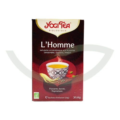 L'Homme 17 Sachets Yogi Tea infusion bio Maroc