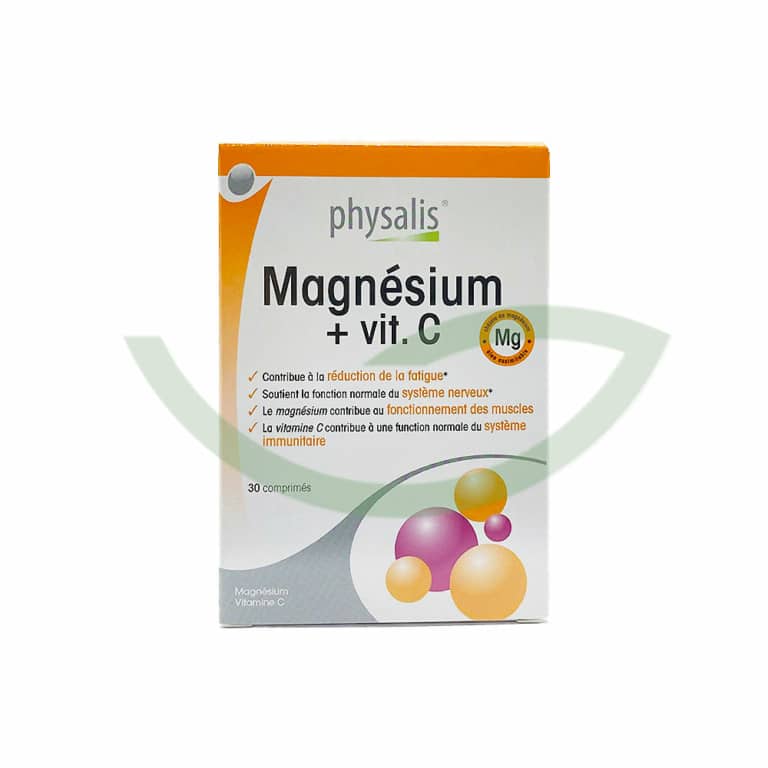 Magnésium + vit. C 30 comprimés Physalis Immunité Maroc Magnésium + vit. C 30 comprimés Physalis Immunité Maroc
