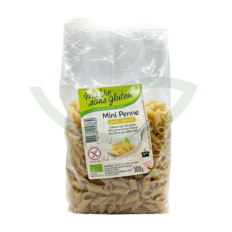 Mini Penne Au Riz Demi-Complet 500g Ma Vie Sans Gluten Pâtes bio Maroc Mini Penne Au Riz Demi-Complet 500g Ma Vie Sans Gluten Pâtes bio Maroc