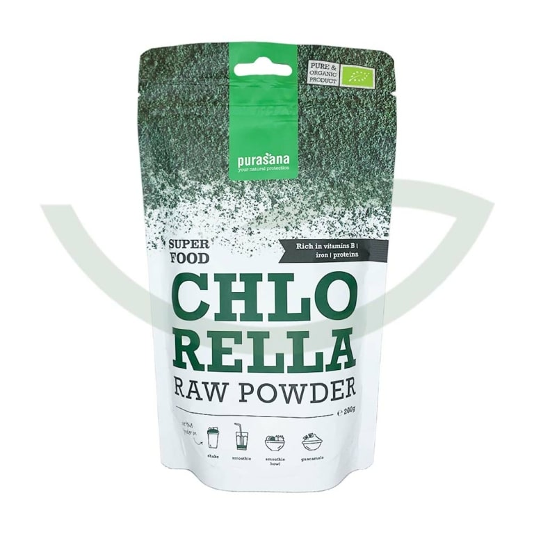 Poudre de Chlorella 200g Purasana Superaliment Maroc