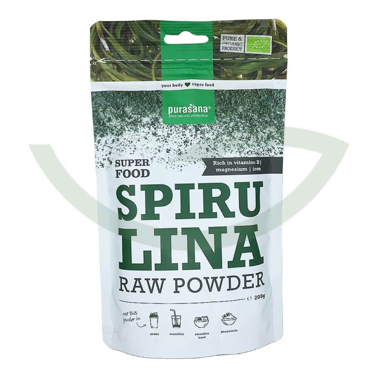 Poudre de Spiruline 200g Purasana Superaliment Maroc