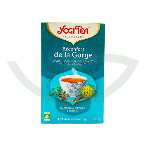 Réconfort de la Gorge 17 Sachets Yogi Tea infusion bio Maroc Réconfort de la Gorge 17 Sachets Yogi Tea infusion bio Maroc