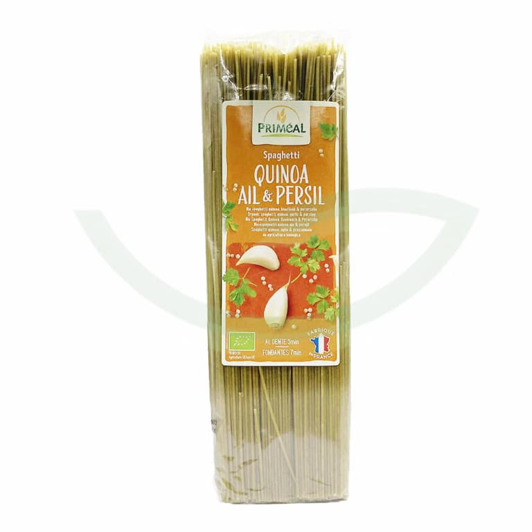 Spaghetti Quinoa Ail et Persil 500g Priméal Aliment Bio Maroc Spaghetti Quinoa Ail et Persil 500g Priméal Aliment Bio Maroc