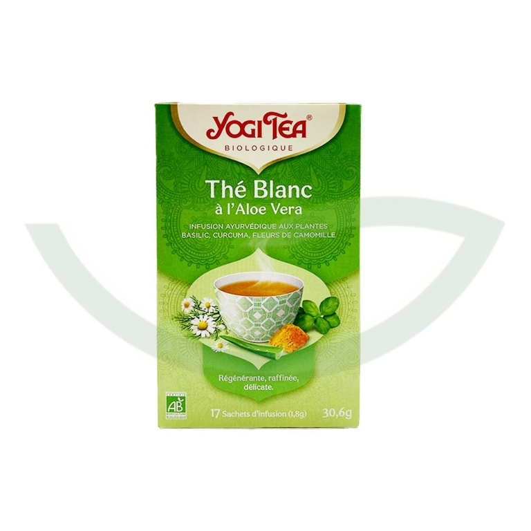 Thé Blanc à l'Aloe Vera 17 Sachets Yogi Tea thé bio Maroc Thé Blanc à l'Aloe Vera 17 Sachets Yogi Tea thé bio Maroc