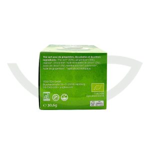 the-vert-gingembre-citron-17-sachets-30.6g-yogi-tea-herboristerie-principale-maroc-cote Thé Vert Gingembre Citron - 17 Sachets - Yogi Tea
