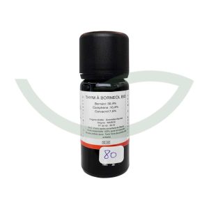 Huile essentielle Thym A Bornéol Bio 10 ml Genna Tonique Maroc