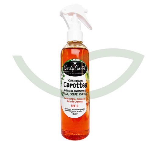 Huile de bronzage carottes 250 ml BodyGood Huile de bronzage carottes 250 ml BodyGood