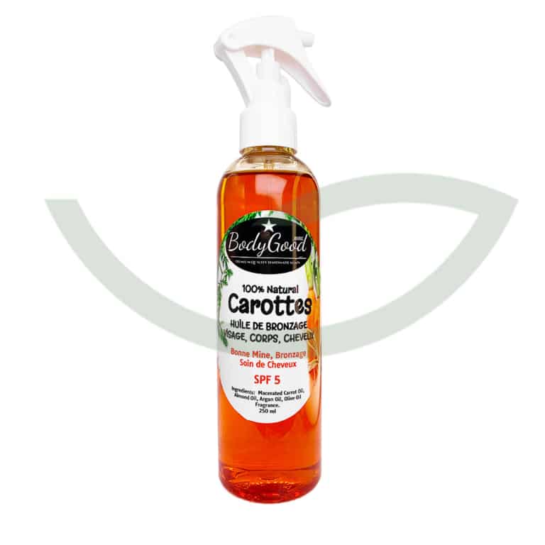 Huile de bronzage carottes 250 ml BodyGood Huile de bronzage carottes 250 ml BodyGood