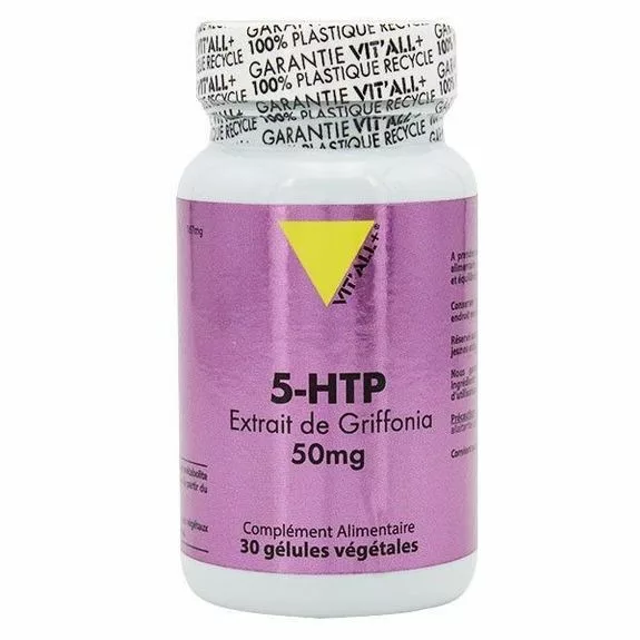 5-HTP extrait de griffonia 30 gélules Vit'All+