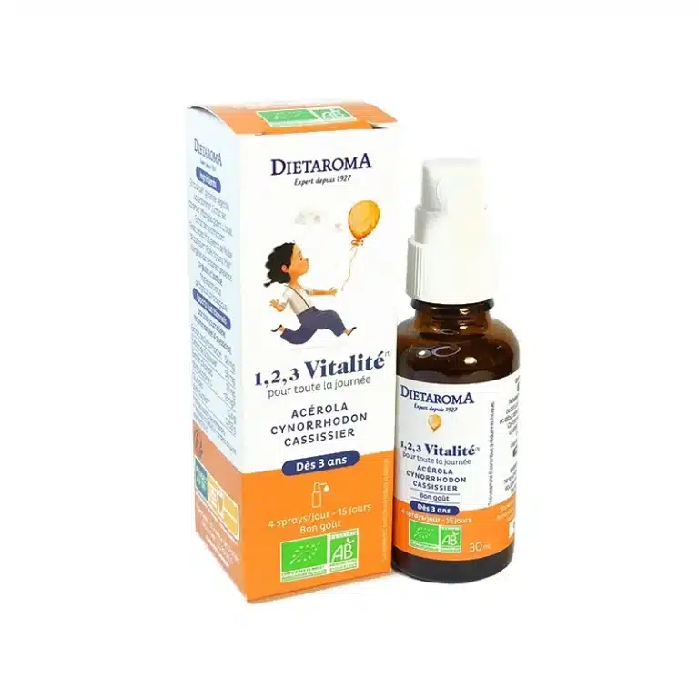 1, 2, 3 Vitalité Spray pour Enfants-30ml-Dietaroma-Maroc 1, 2, 3 Vitalité Spray pour Enfants-30ml-Dietaroma-Maroc
