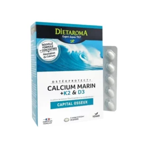 Calcium marin+K2 & D3-capital-osseux-B60-comp-Dietaroma-Maroc