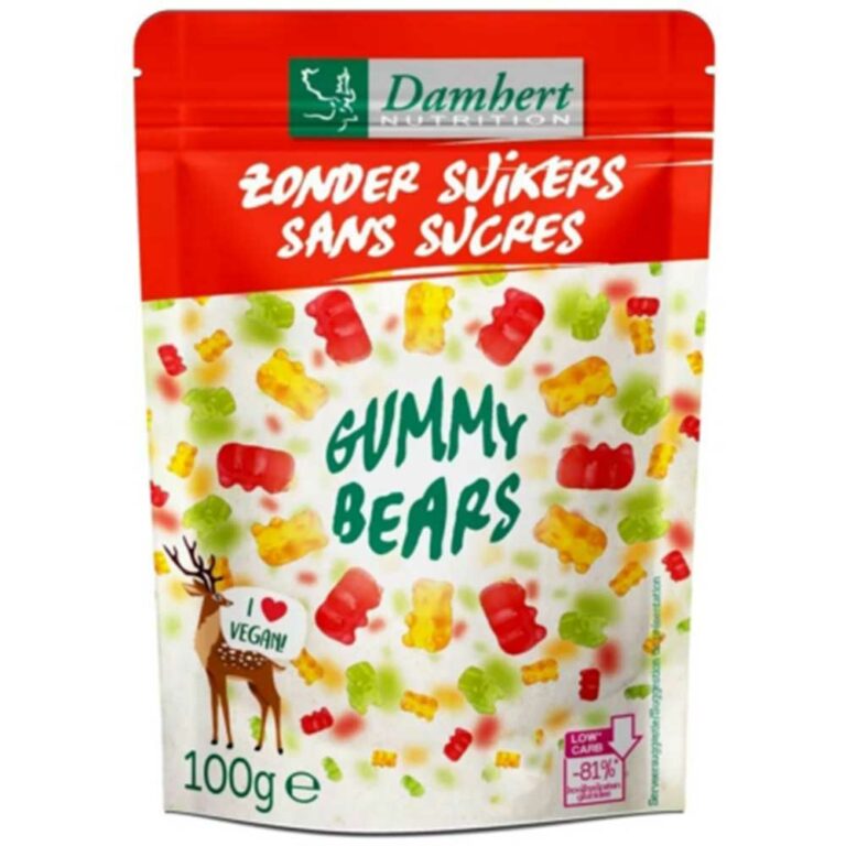 Bonbons Gummy Bears 100g Damhert Nutrition Aliment Sans Sucre Maroc Bonbons Gummy Bears 100g Damhert Nutrition Aliment Sans Sucre Maroc