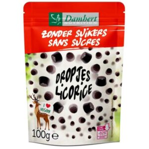 Bonbons Licorice 100g Damhert Nutrition Aliment Sans Sucre Maroc