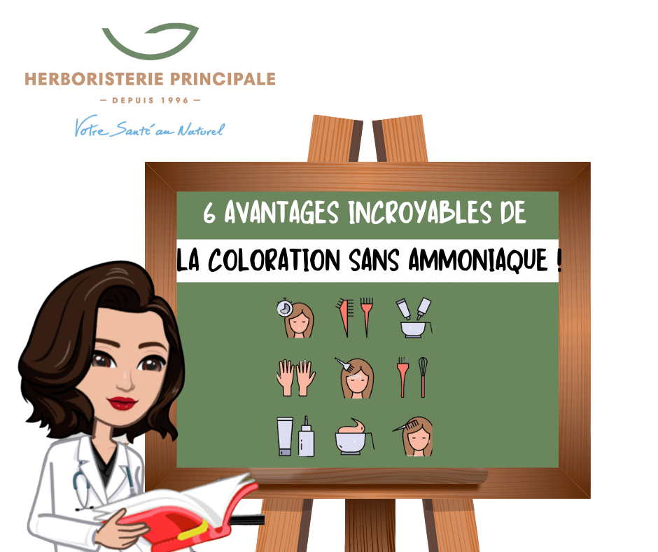 6 AVANTAGES INCROYABLES DE LA COLORATION SANS AMMONIAQUE !