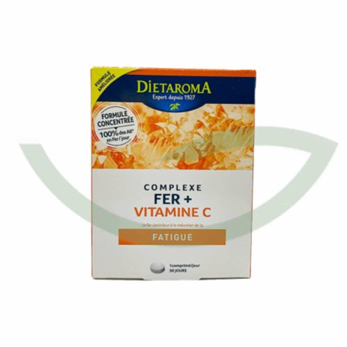 Complexe Fer + Vitamine C 30 comprimés Dietaroma Meilleure absorption Maroc Complexe Fer + Vitamine C 30 comprimés Dietaroma Meilleure absorption Maroc