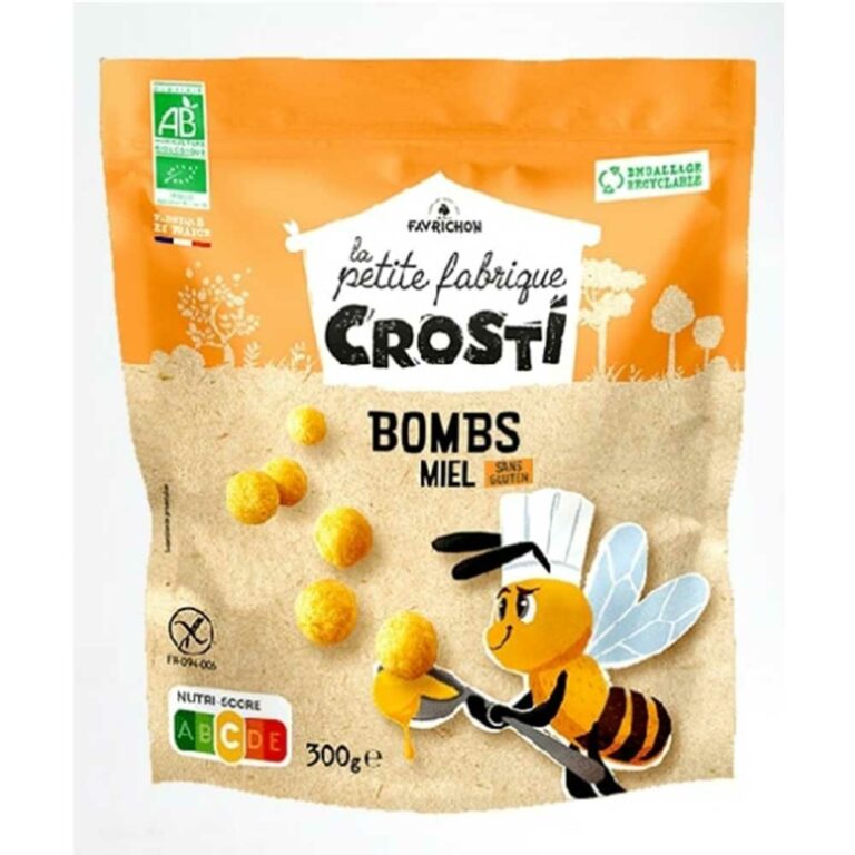 Crosti bombs miel 300g Favrichon Sans gluten Maroc Crosti bombs miel 300g Favrichon Sans gluten Maroc