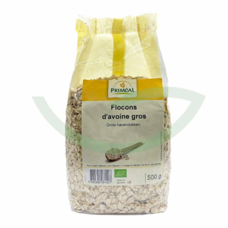 Flocons d'Avoine Gros 500g Priméal Alimentation Bio Maroc Flocons d'Avoine Gros 500g Priméal Alimentation Bio Maroc
