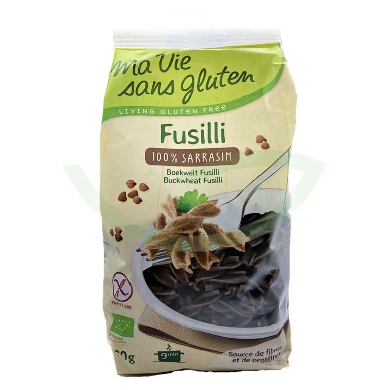 Fusilli 100% Sarasin 500g Ma vie sans gluten Pâtes bio Maroc Fusilli 100% Sarasin 500g Ma vie sans gluten Pâtes bio Maroc