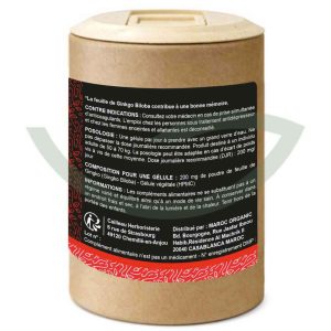 Ginkgo feuille 200 Gélules 200mg Cailleau Mémoire Maroc Arrière Ginkgo feuille 200 Gélules 200mg Cailleau Mémoire Maroc Arrière