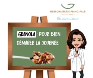 Granola dans une cuillère