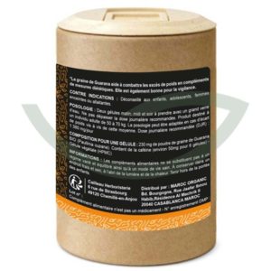 Guarana Graine 100 Gélules 250mg Cailleau Source d'Energie Maroc Arrière Guarana Graine 100 Gélules 250mg Cailleau Source d'Energie Maroc Arrière