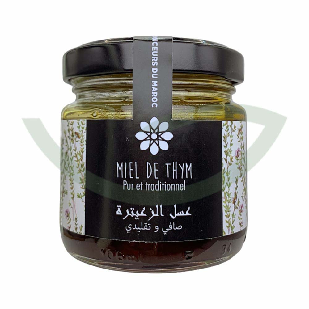 Miel De Thym Bio Du Maroc - 250g, Pur, Cru, Certification AOC, Pot En Verre