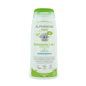 Shampoing Doux 2 en 1 - Alphanova Bébé Shampoing Bébé 2 en 1 Alphanova Bio corps et cheveux 200ml