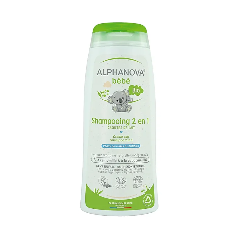 Shampoing Bébé 2 en 1 Alphanova Bio corps et cheveux 200ml