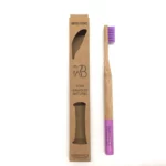 Brosse à Dent Bambou Souple Violet - Denti Smile-Maroc