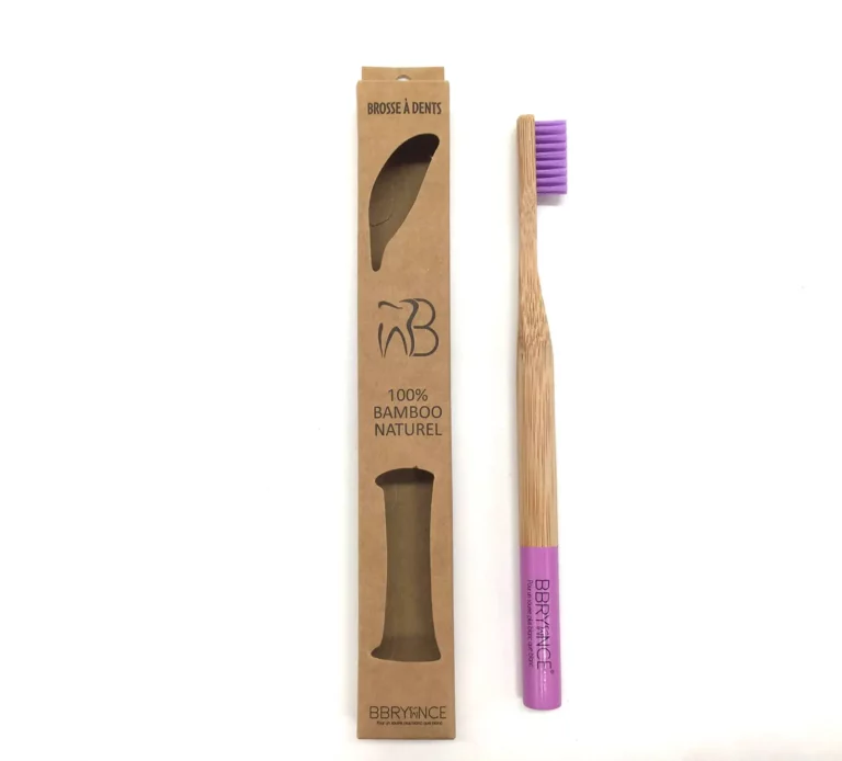 Brosse à Dent Bambou Souple Violet - Denti Smile-Maroc Brosse à Dent Bambou Souple Violet - Denti Smile-Maroc