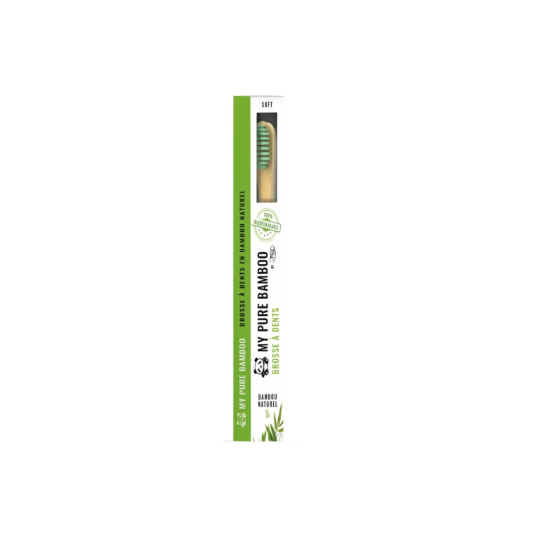 Brosse à Dent Bambou Vert - Denti Smile-Maroc Brosse à Dent Bambou Vert - Denti Smile-Maroc