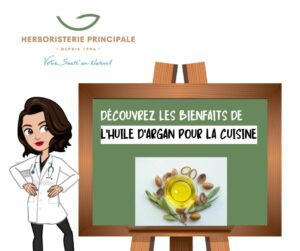 Caricature huile d'argan alimentaires