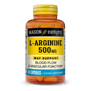 L-Arginine 500 mg - 60 capsules - Mason Natural-Maroc.