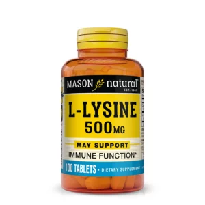 L-Lysine - 100 comprimés - 500 mg - Mason Natural-Maroc