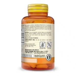 Probiotique Acidophilus avec pectine - 100 Capsules - côté - Mason Natural - Maroc Probiotique Acidophilus avec pectine - 100 Capsules - côté - Mason Natural - Maroc