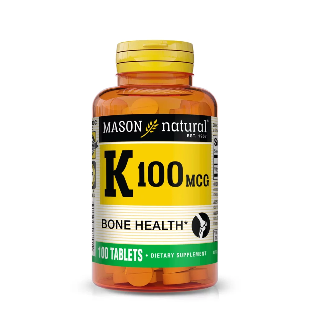 Vitamine K - 100 mcg - 100 comprimés - Mason Natural-Maroc