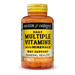 Vitamines multiples quotidiennes avec des minéraux - 60 comprimés - Mason Natural-Maroc